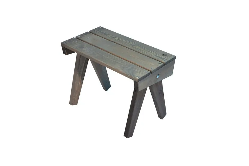 Pöytä EcoFurn Granny Mänty Öljytty Harmaa, Harmaa