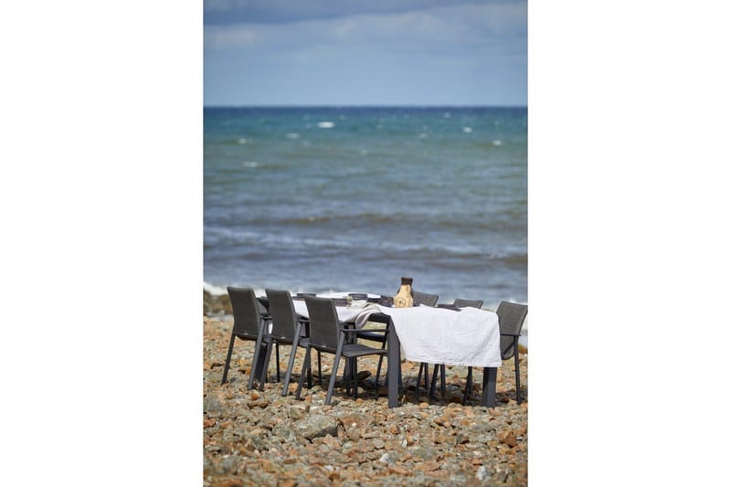 Pöytä Hillerstorp Borgdala 220/340 x 107 x K75,5 cm Harmaa - Puutarhakalusteet - Terassipöydät - Ruokapöytä terassille