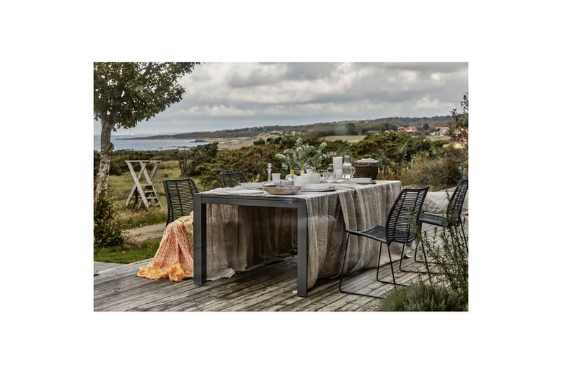 Pöytä Hillerstorp Borgdala 220/340 x 107 x K75,5 cm Harmaa - Puutarhakalusteet - Terassipöydät - Ruokapöytä terassille