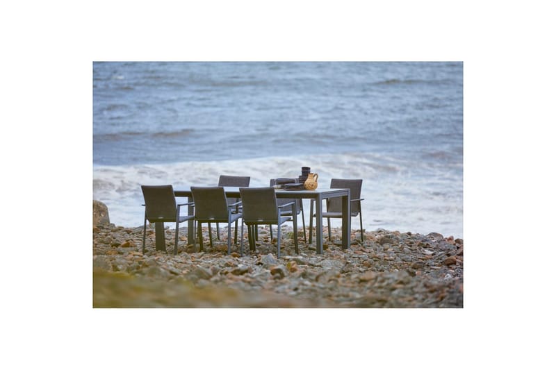 Pöytä Hillerstorp Borgdala 220/340 x 107 x K75,5 cm Harmaa - Puutarhakalusteet - Terassipöydät - Ruokapöytä terassille