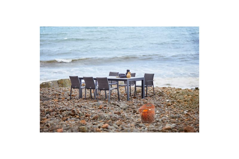 Pöytä Hillerstorp Borgdala 220/340 x 107 x K75,5 cm Harmaa - Puutarhakalusteet - Terassipöydät - Ruokapöytä terassille