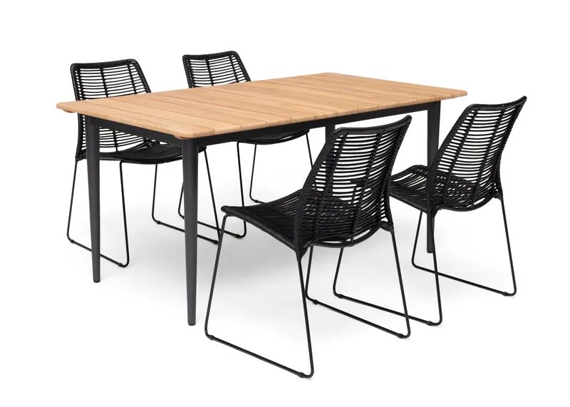 Pöytä Hillerstorp Lerdala 160 x 90 cm Luonnonväri - Ruskea - Puutarhakalusteet - Terassipöydät - Ruokapöytä terassille