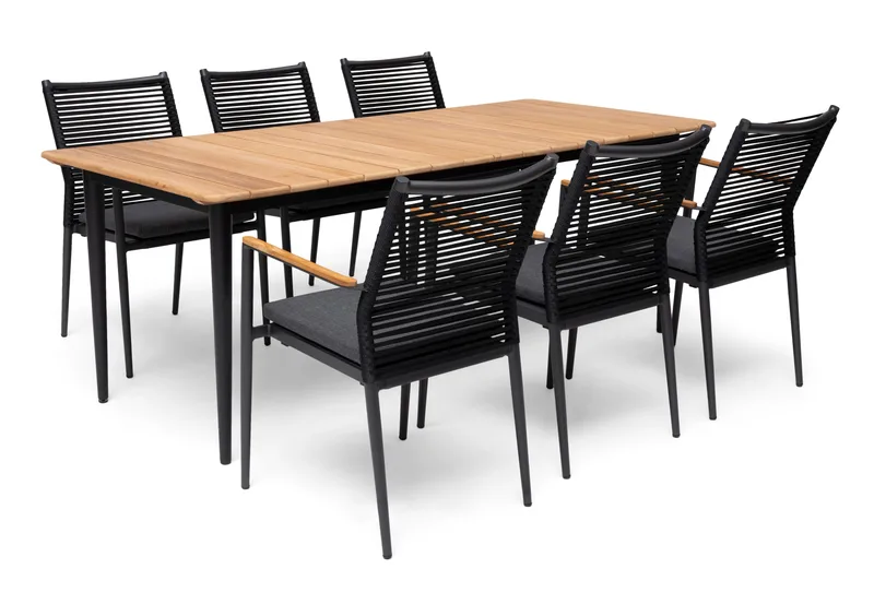 Pöytä Hillerstorp Lerdala 210 x 90 cm Luonnonväri - Ruskea - Puutarhakalusteet - Terassipöydät - Ruokapöytä terassille