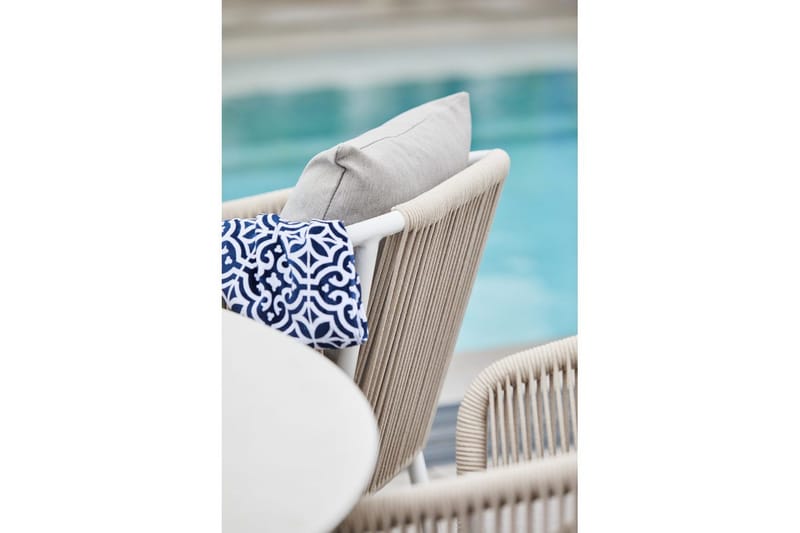 Pöytä Hillerstorp Oxhult 145 cm Valkoinen - Valkoinen - Puutarhakalusteet - Terassipöydät - Ruokapöytä terassille