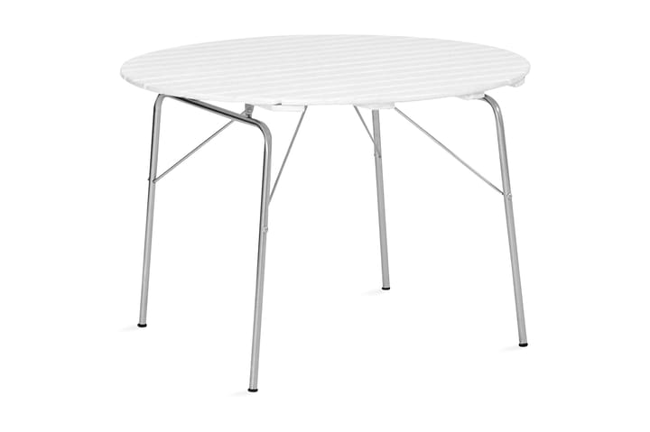 Pöytä Hillerstorp Sandhamn 100 cm - Valkoinen - Ruokapöytä terassille