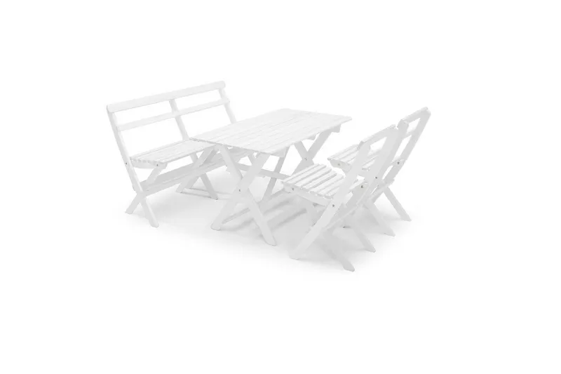 Pöytä Hillerstorp Torpet pöytä 109x67 cm Valkoinen - Valkoinen - Puutarhakalusteet - Terassipöydät - Ruokapöytä terassille