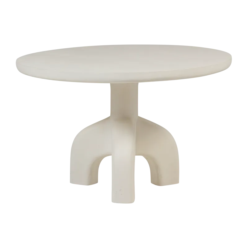 Pöytä Luno 120 cm pyöreä ulkokäyttöön, Luonnonväri