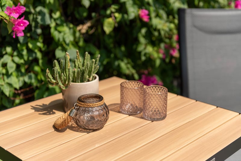 Panama Ulkopöytä Bistro 64 cm - Puu/Musta - Puutarhakalusteet - Terassipöydät - Kahvilapöytä