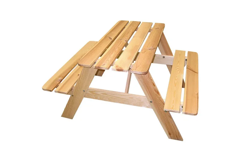 Piknik-Pöytä Mini Rasta lapsille, Luonnollinen väri