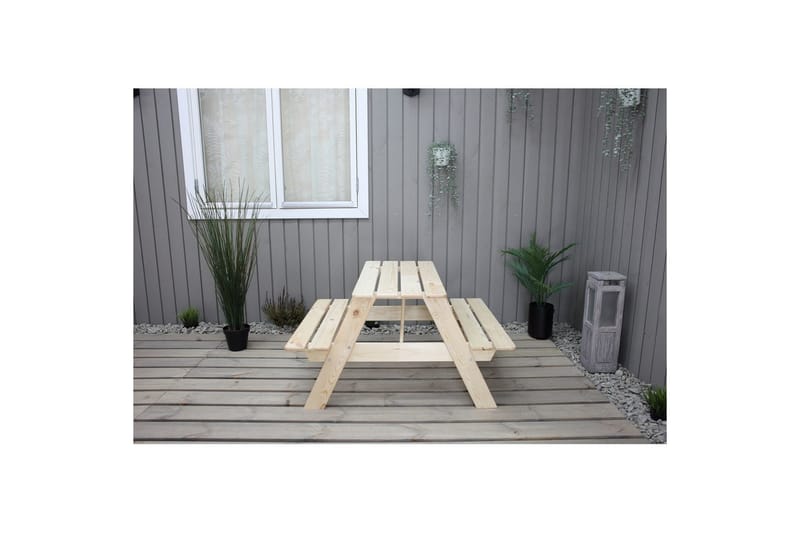 Piknik-Pöytä Mini Rasta lapsille - Luonnollinen väri - Puutarhakalusteet - Terassipöydät - Piknikpöytä