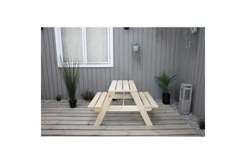 Piknik-Pöytä Mini Rasta lapsille - Luonnollinen väri - Puutarhakalusteet - Terassipöydät - Piknikpöytä