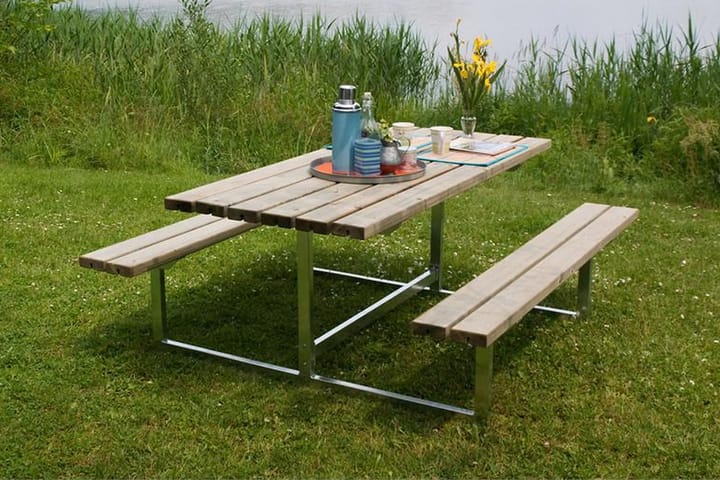 Basic Pöytä- ja penkkisetti - pituus 177 cm - Piknikpöytä