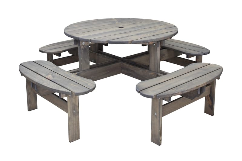 Piknikpöytä Frankfurt, Ruskea