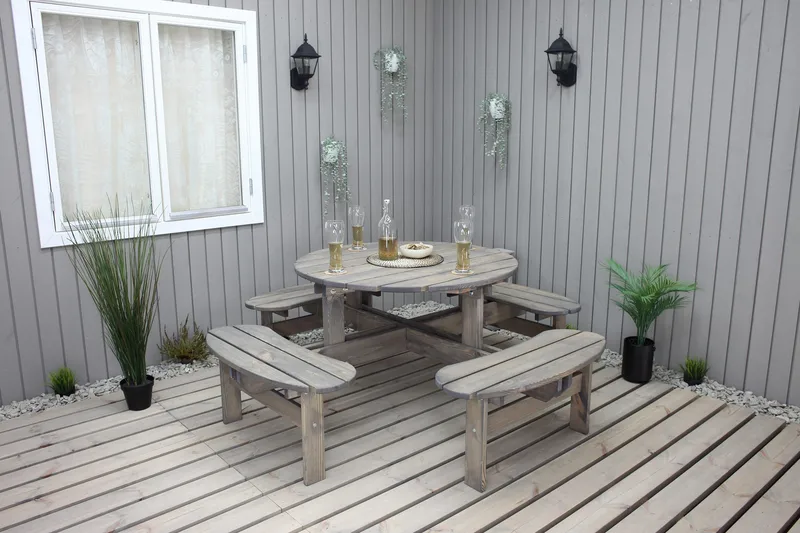 Piknikpöytä Frankfurt - Puutarhakalusteet - Terassipöydät - Piknikpöytä