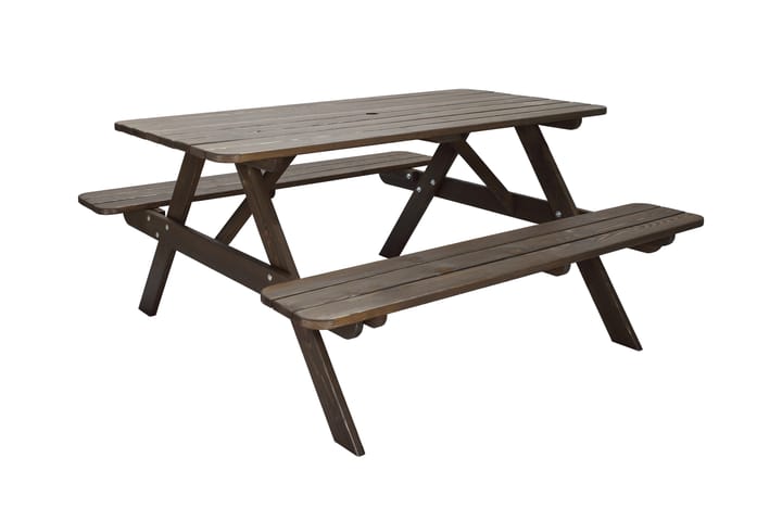 Piknikpöytä Nancie 150 cm - Ruskea - Piknikpöyt�ä