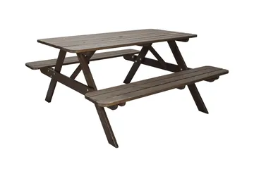 Piknikpöytä Nancie 150 cm - Ruskea - Puutarhakalusteet - Terassipöydät - Piknikpöytä