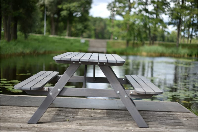 Piknikpöytä Nancie 158 cm - Harmaa - Puutarhakalusteet - Terassipöydät - Piknikpöytä