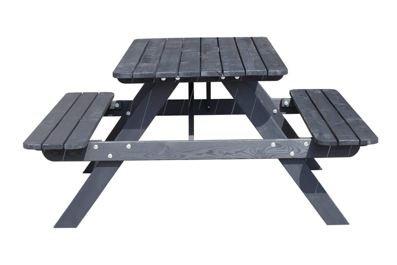 Piknikpöytä Nancie 158 cm - Kahvimusta - Puutarhakalusteet - Terassipöydät - Piknikpöytä