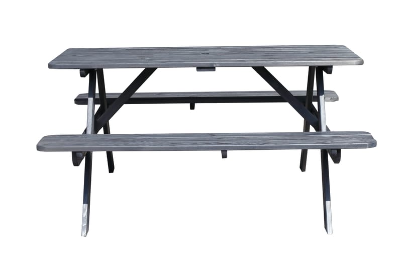 Piknikpöytä Nancie 158 cm - Kahvimusta - Puutarhakalusteet - Terassipöydät - Piknikpöytä