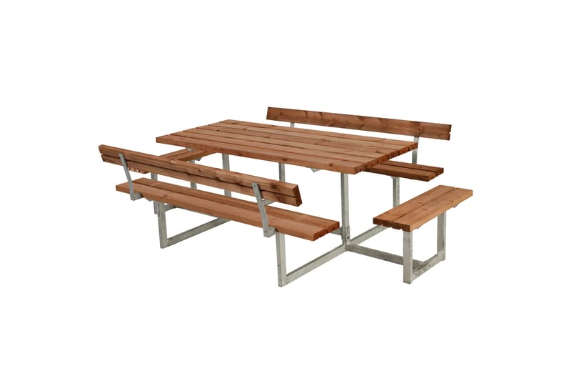 PLUS Basic Penkkisetti 2 Selkänojalla + 2 Laajennuksella 260 cm, undefined