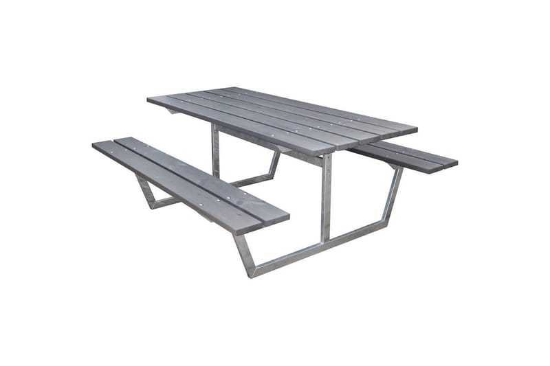 Piknikpöytä Rustik Metalli Ilman selkänojaa, Ilman selkänojaa, Harmaa