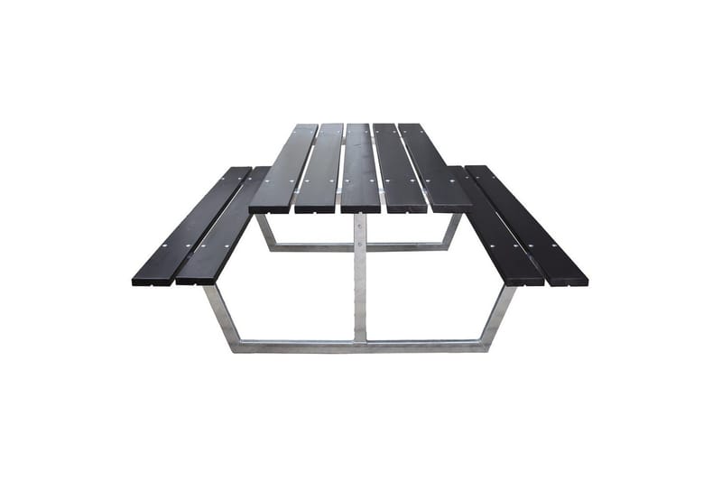 Piknikpöytä Rustik Metalli Ilman selkänojaa - Ilman selkänojaa, Musta - Puutarhakalusteet - Terassipöydät - Piknikpöytä