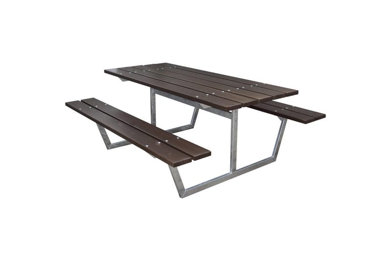 Piknikpöytä Rustik Metalli Ilman selkänojaa, Ilman selkänojaa, Ruskea