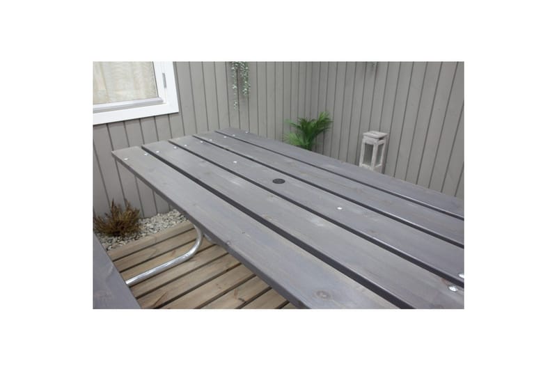 Piknikpöytä Stabil Metalli Ilman selkänojaa - Ilman selkänojaa, Harmaa - Puutarhakalusteet - Terassipöydät - Piknikpöytä