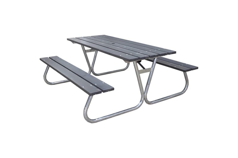 Piknikpöytä Stabil Metalli Ilman selkänojaa, Ilman selkänojaa, Harmaa