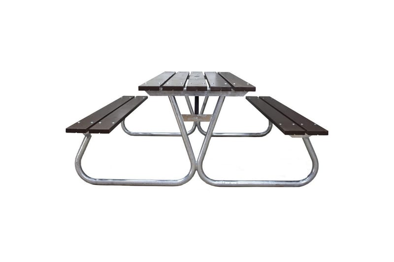 Piknikpöytä Stabil Metalli Ilman selkänojaa - Ilman selkänojaa, Ruskea - Puutarhakalusteet - Terassipöydät - Piknikpöytä