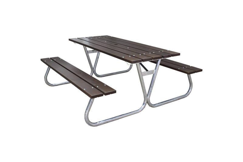 Piknikpöytä Stabil Metalli Ilman selkänojaa, Ilman selkänojaa, Ruskea