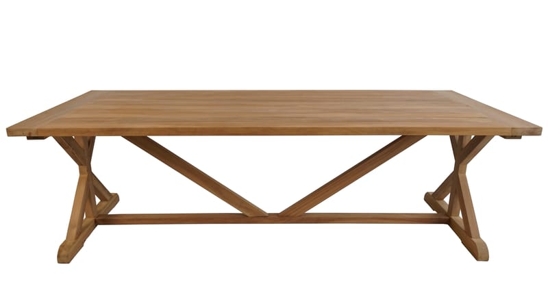 Prato Ulkopöytä X-jaloilla 240×100 cm - Puu - Puutarhakalusteet - Terassipöydät - Ruokapöytä terassille