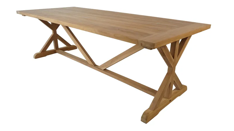 Prato Ulkopöytä X-jaloilla 240×100 cm, Puu