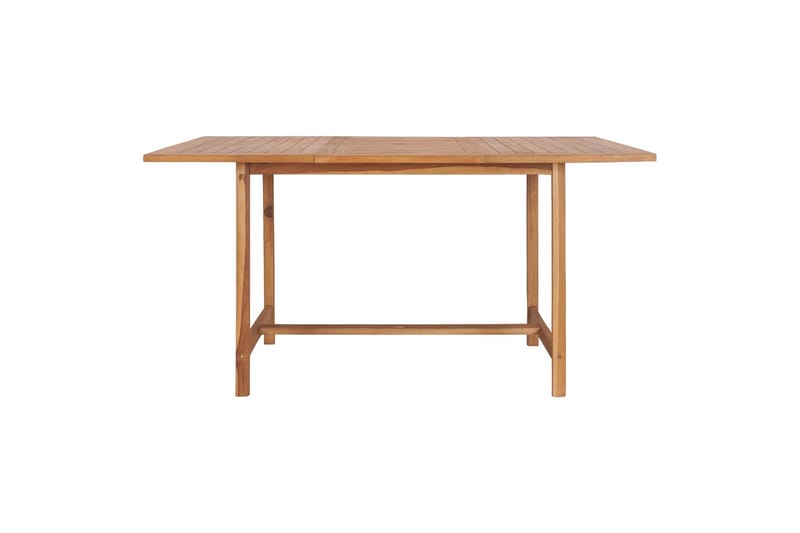 Puutarhapöytä 150x150x76 cm täysi tiikki - Ruskea - Puutarhakalusteet - Terassipöydät - Ruokapöytä terassille