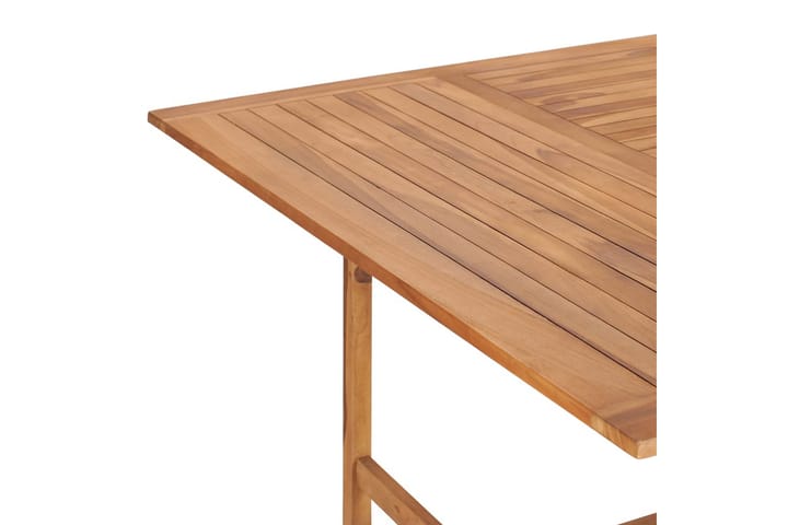 Puutarhapöytä 150x150x76 cm täysi tiikki - Ruskea - Ruokapöytä terassille