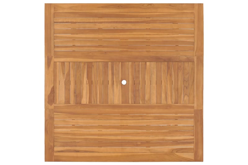 Puutarhapöytä 150x150x76 cm täysi tiikki - Ruskea - Puutarhakalusteet - Terassipöydät - Ruokapöytä terassille