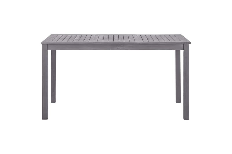 Puutarhapöytä harmaa kuultomaali 140x80x74 cm - Harmaa - Puutarhakalusteet - Terassipöydät - Ruokapöytä terassille