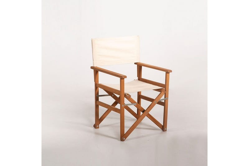 Puutarhapöytä ja tuolisetti (3 kappaletta) Rathore kermanvärinen - Kermanvalkoinen - Puutarhakalusteet - Terassipöydät - Ruokapöytä terassille