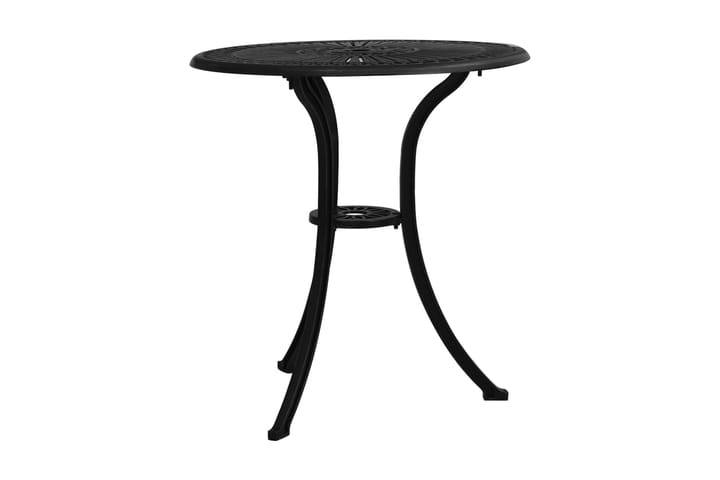 Puutarhapöytä musta 62x62x65 cm valualumiini - Ruokapöytä terassille