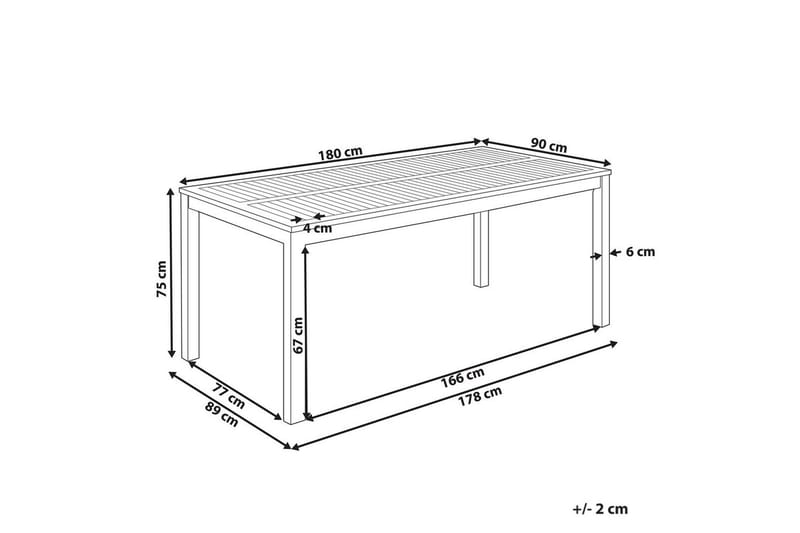 Puutarhapöytä Ombriano - Puutarhakalusteet - Terassipöydät - Ruokapöytä terassille
