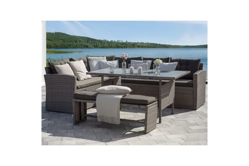 Puutarhapöytä Viterbo - Puutarhakalusteet - Terassipöydät - Ruokapöytä terassille