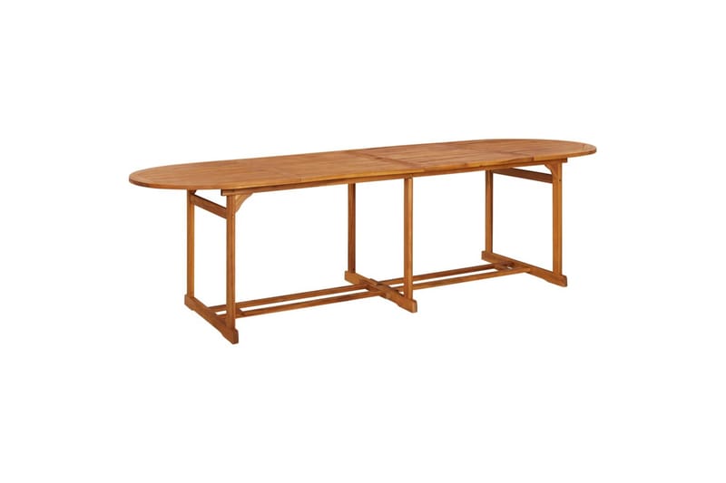 Puutarharuokapöytä 280x90x75 cm täysi akaasiapuu - Ruskea - Puutarhakalusteet - Terassipöydät - Ruokapöytä terassille