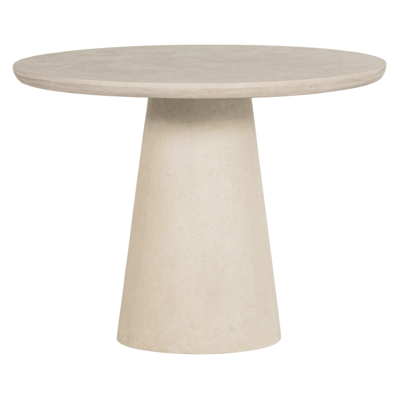 Pyöreä pöytä Kevon 100 cm ulkokäyttöön, Luonnonväri