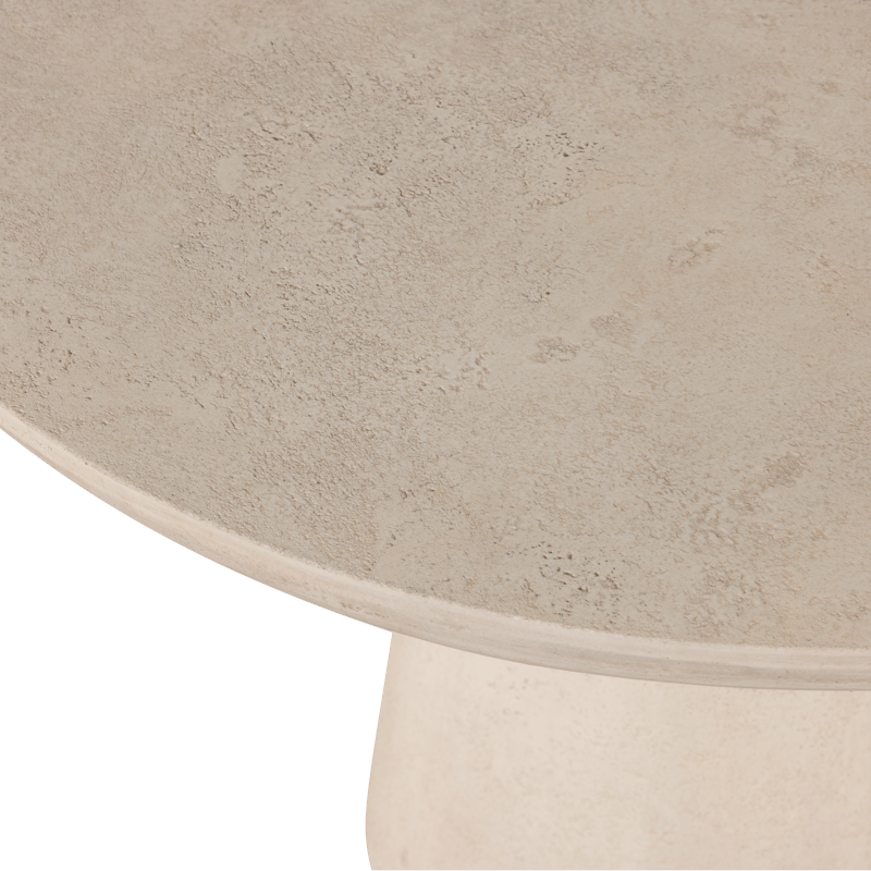 Pyöreä pöytä Kevon 100 cm ulkokäyttöön - Luonnonväri - Puutarhakalusteet - Terassipöydät - Ruokapöytä terassille