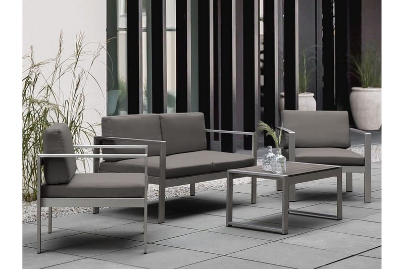 Racale Sivupöytä 90x50 cm - Tummanharmaa - Puutarhakalusteet - Terassipöydät - Sivupöydät ulos