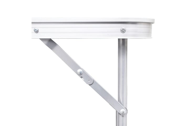 Kokoontaitettava retkipöytä 120 x 60 cm alumiini - Valkoinen - Retkeilykalusteet - Retkipöytä