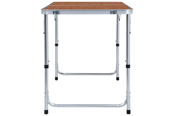 Kokoontaitettava retkipöytä alumiini 120x60 cm - Ruskea - Retkipöytä - Retkeilykalusteet