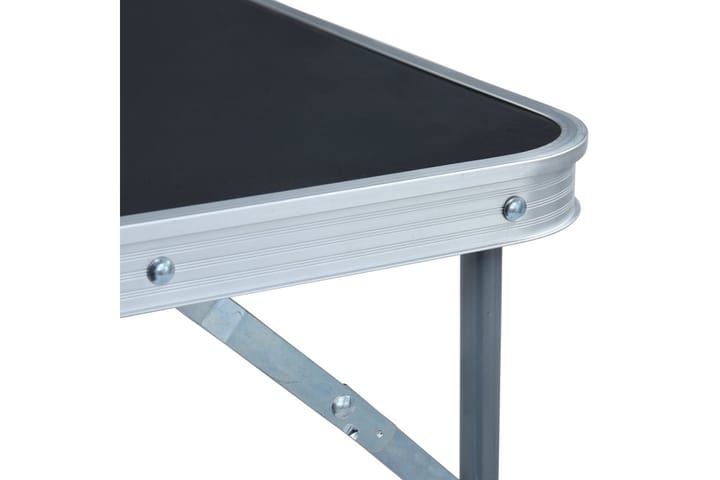 Kokoontaitettava retkipöytä harmaa alumiini 120x60 cm - Harmaa - Retkipöytä - Retkeilykalusteet