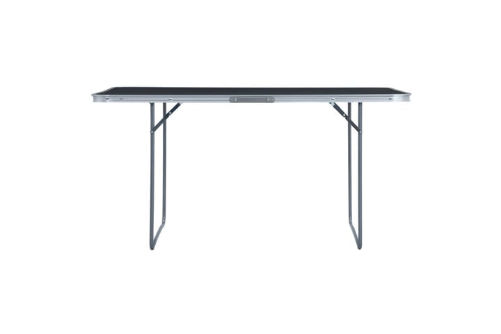 Kokoontaitettava retkipöytä harmaa alumiini 180x60 cm - Retkipöytä - Retkeilykalusteet