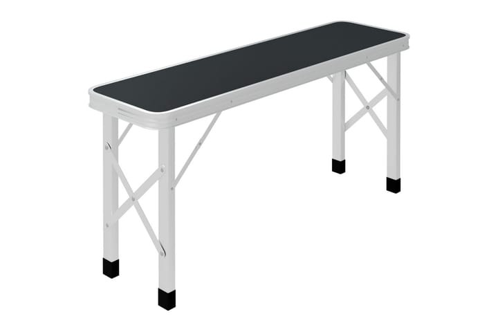 Kokoontaitettava retkipöytä kahdella penkillä alumiini - Retkipöytä - Retkeilykalusteet
